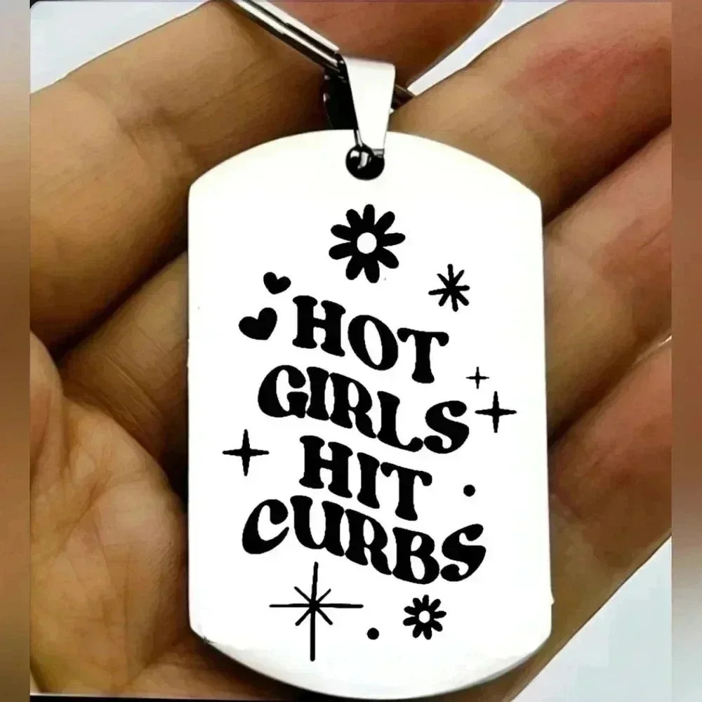 Hot girl hots curbs hot Keychain
